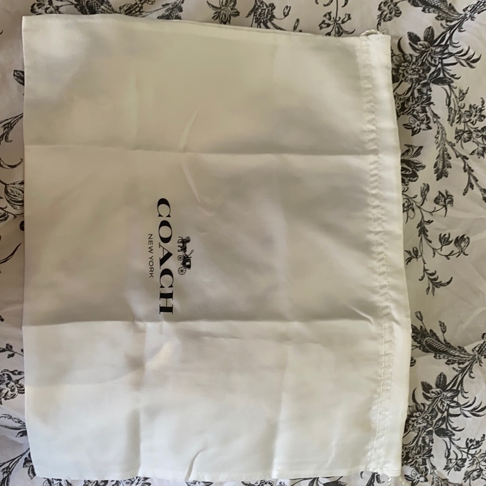 Authentic coach dust bag
